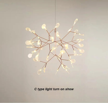 Nordic Firefly Led Ceiling Chandelier Heracleum Pendant lamp