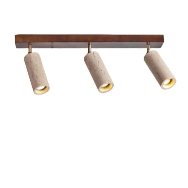 Yellow Travertine Ceiling Lamp for Bedroom Home Decor Lighting Fixtures