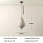 Wabi Sabi Fabric Pendant Light Nordic White Cloth Chandelier