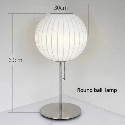 Nelson bubble table lamp wabi sabi white Silk floor light Danish designer Living Room Sofa Side Bedroom Bedside Led Standing Lam