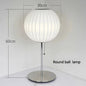 Nelson bubble table lamp wabi sabi white Silk floor light Danish designer Living Room Sofa Side Bedroom Bedside Led Standing Lam