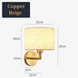 Bedside Wall Lamp LED Fabric Lampshade With 3W 360° Rotation Spotlight Reading lights
