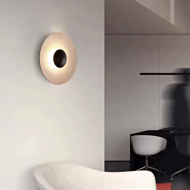 Modern grain LED Wall lamp Nordic round staircase Aisle Corridor Background Sconce light