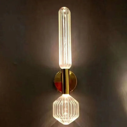 Cipher Multi Pendant light Luxury Clear Glass pipe Chandelier