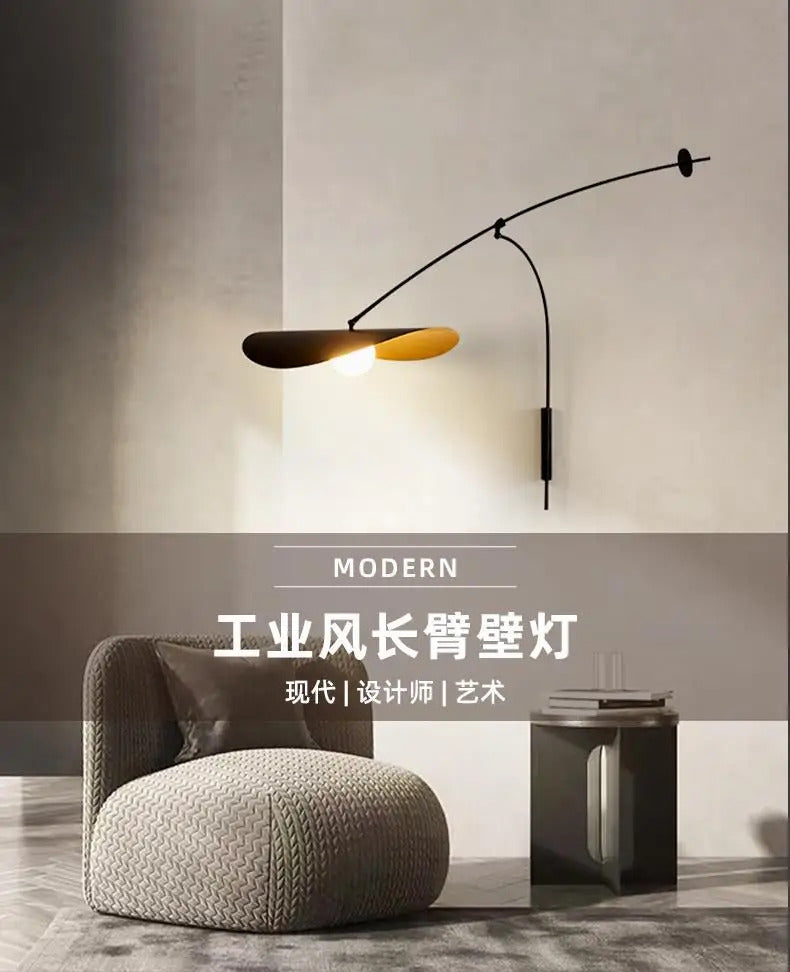Nordic minimalist Myrna Mobile wall lamp Modern Industrial  Long Arm Adjustable chandelier