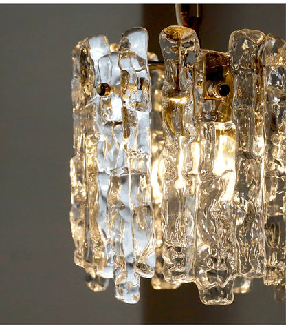 Modern Melting Ice Whiskey chandelier Italy Designer Luxury crystals Amber pendant lamps
