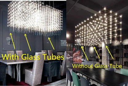 Modern Luxury Rectangular Chandelier LED Firefly Chandelier