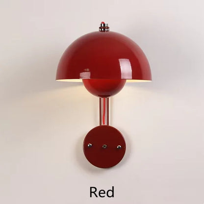 Nordic colorful Bud Wall Lamps Mushroom cute wall sconce bedside night light