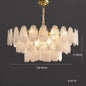 Nordic Luxury Glass Pendant Lamp Metal Crystals LED Chandeliers