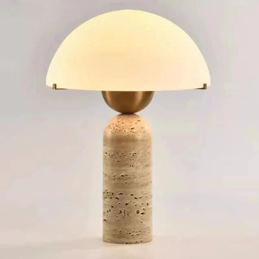 Nordic Table Lamps Natural Yellow Cave Stone Wabi Sabi Style Homestay Decoration Hotel Living Room Study Glass Bedroom Bedside