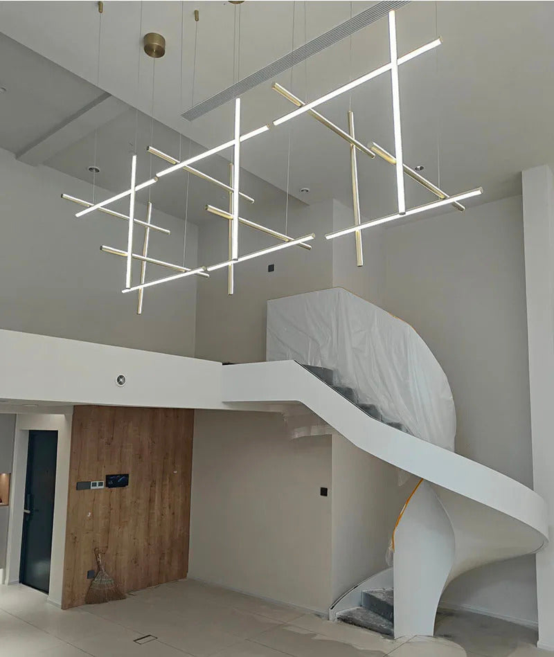 Coordinates Chandelier Modern LED Linear Ceiling Chandelier