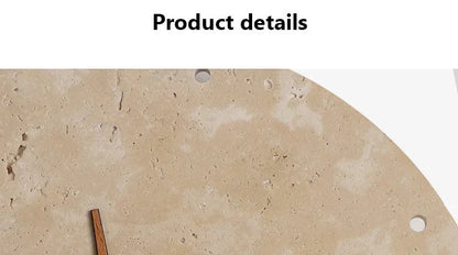 Creative Cave Stone Clock Wall Lamp Wabi Sabi Background Wall Light sconce