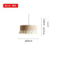 Wabi Sabi Style Retro Living Room Hemp Rope Pendant Light Bohemian Tassel Pendant Lamp