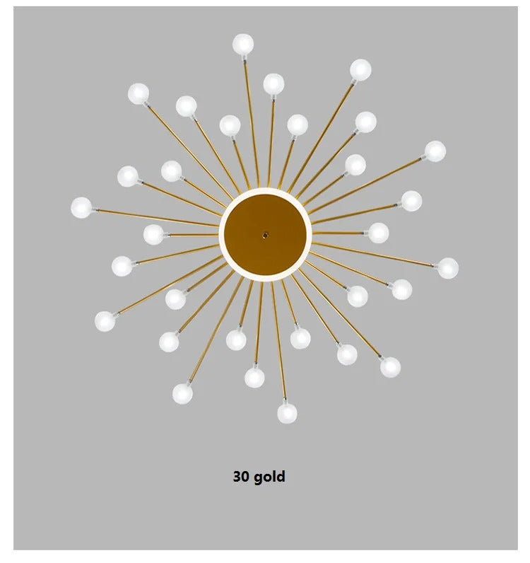 Modern glass ceiling light Living room kitchen light fixtures