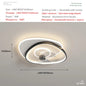 Electric Fan Light Modern LED Ceiling Lamp Living Room Light