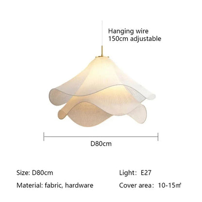 Lia Pendant lamp Nordic white fabric pendant light