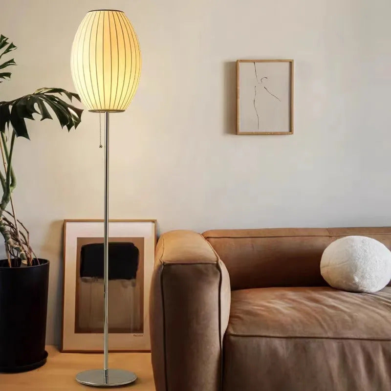 Nelson bubble table lamp wabi sabi white Silk floor light Danish designer Living Room Sofa Side Bedroom Bedside Led Standing Lam