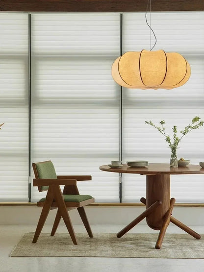 Japanese Style Wabi-sabi Style Silk Chandelier Retro Creative Bedroom Lamp