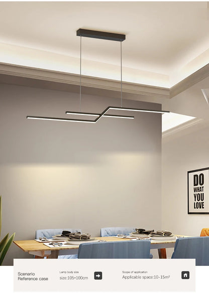 Modern geometric pendant light Led Home suspension metal