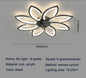 Petals LED Ceiling Fans With Light Bedroom Remote Control 220V Light Fixture