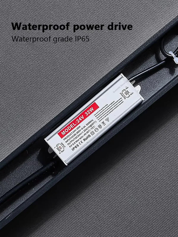 Modern Waterproof Outdoor Long Strip Wall Light