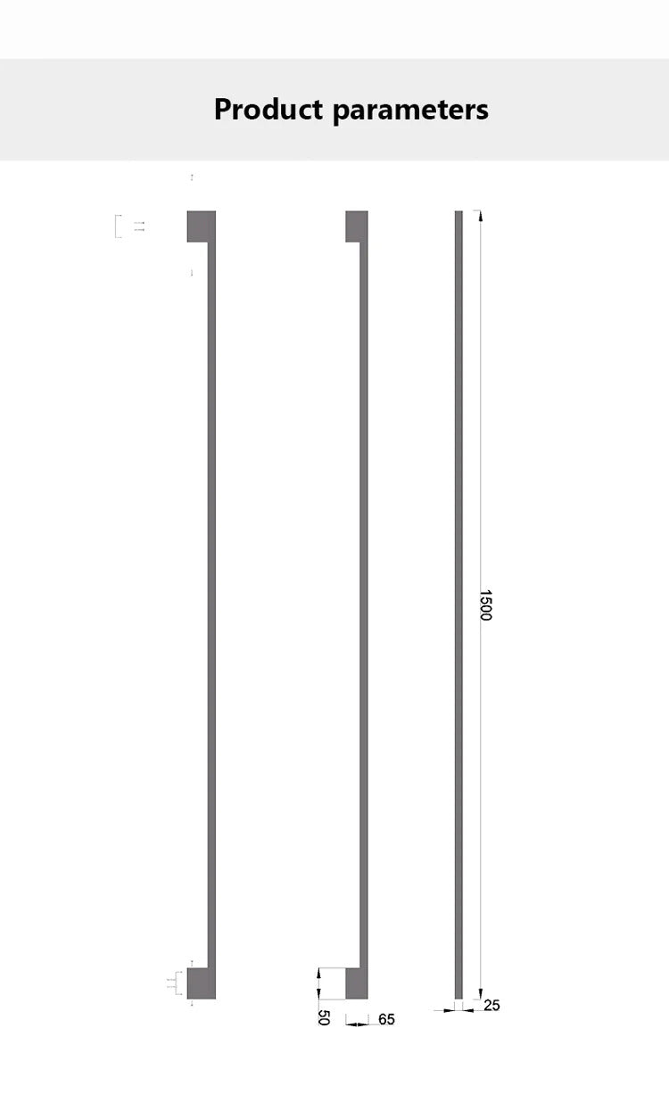 Modern Black Long Strip Wall Lamp Outdoor waterproof Corridor staircase wall light