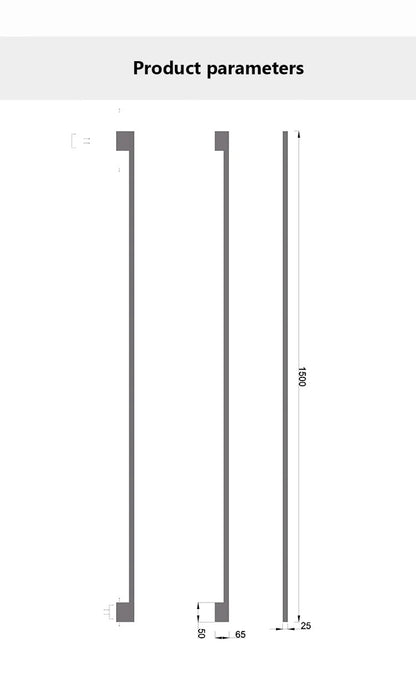 Modern Black Long Strip Wall Lamp Outdoor waterproof Corridor staircase wall light