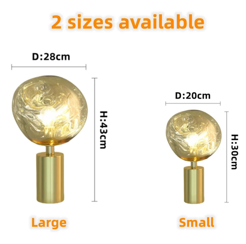 Modern Lava Lampshade LED Table Lamp Bedroom Living Room Restaurant Ambient Desk Lamp Creative Home Decoration Gifts Night Light