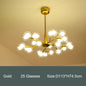 Nordic molecular chandelier G4 bulb ball chandelier