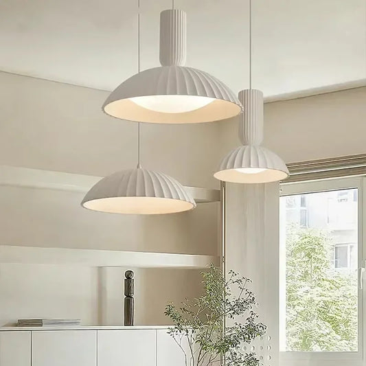 French Gypsum Pendant Light Nordic Designer Restaurant Chandelier