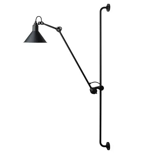Nordic simple long black wall light Industrial Pole Swing Arm vintage Reading wall lamp