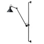 Nordic simple long black wall light Industrial Pole Swing Arm vintage Reading wall lamp