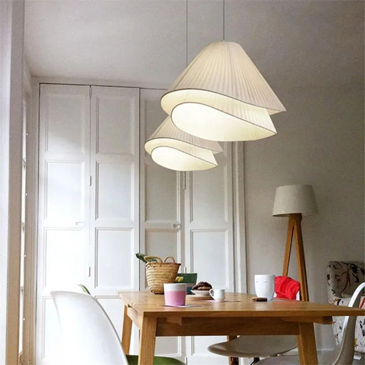 Lia Pendant lamp Nordic white fabric pendant light