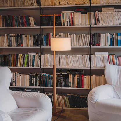 Japanese Fabric Liftable adjustable floor lamp reading floor lamp