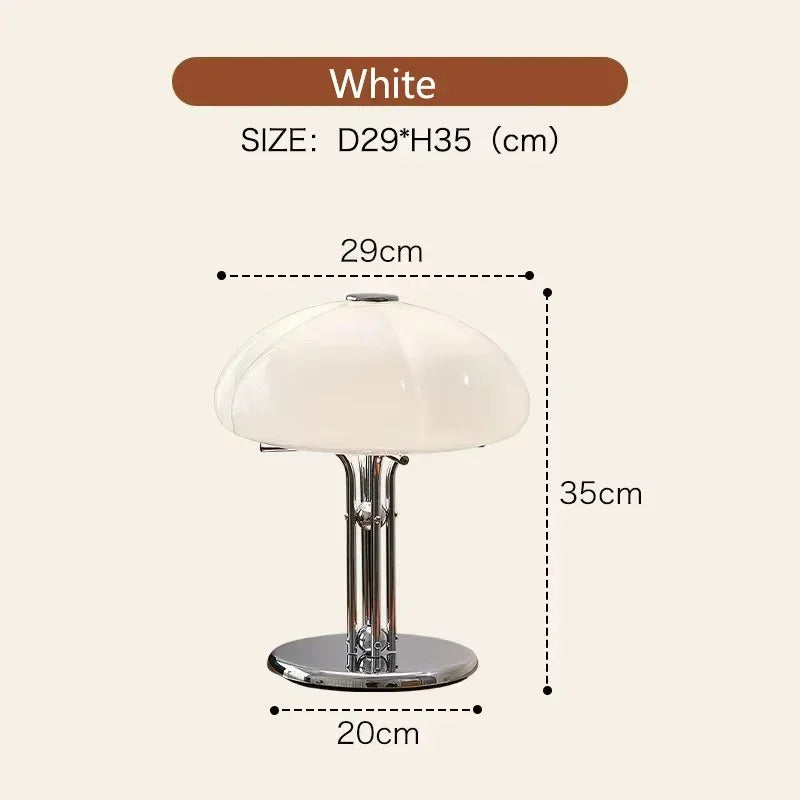 Mid century modern table lamps Creative mushroom table lamp Bedroom orange Bauhaus Light Retro Designer bedside reading lamps