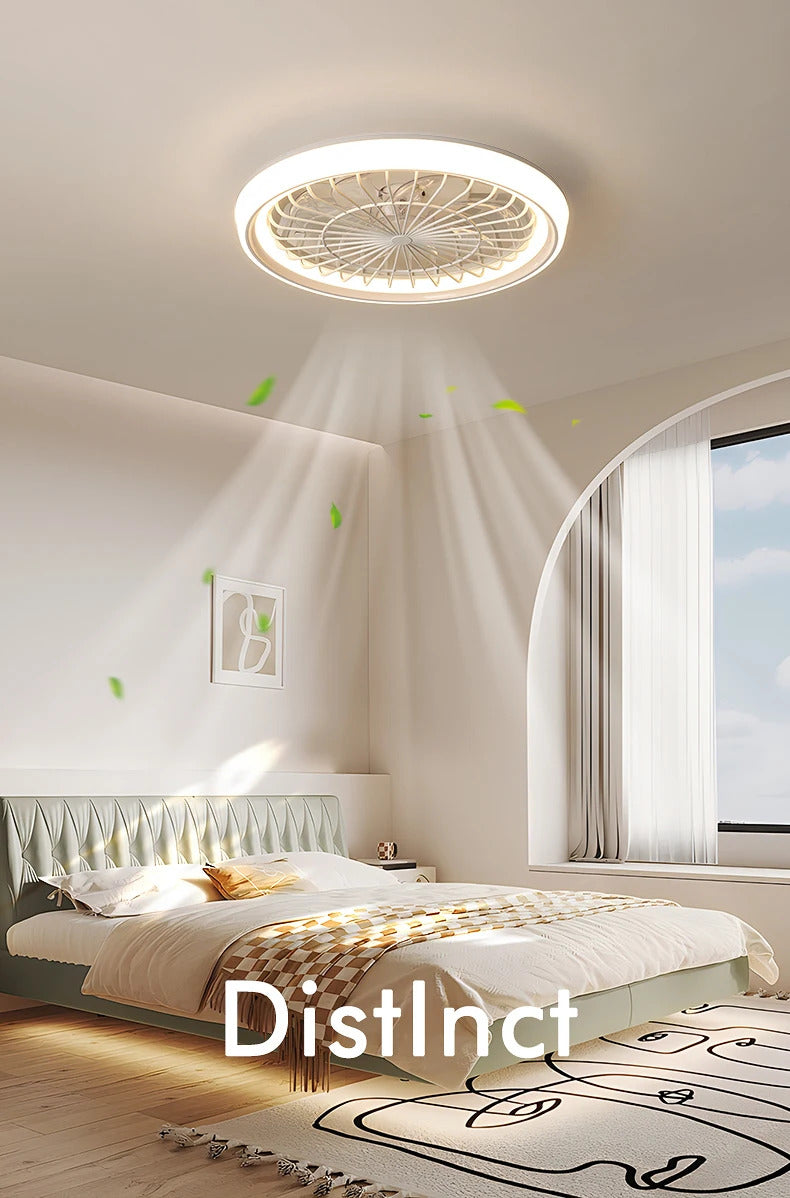 Minimalist Ceiling Fan Light Restaurant Full Spectrum Eye Protection Lamp