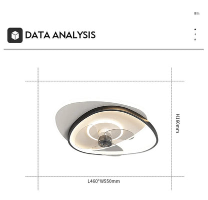 Electric Fan Light Modern LED Ceiling Lamp Living Room Light