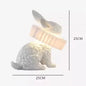 Nordic LED rabbit table lamp Designer resin rabbit desk lamp for study bedroom children's room reading led light bedside lamp