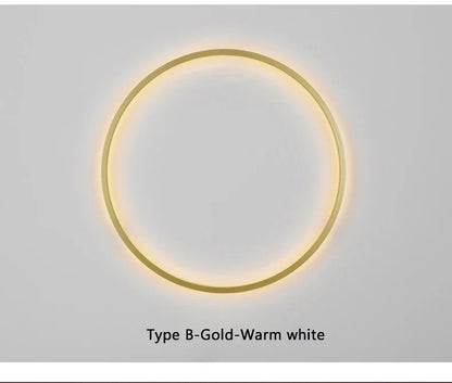 Nordic Minimalist Circle Background LED Wall Lamp Modern sofa background wall lights