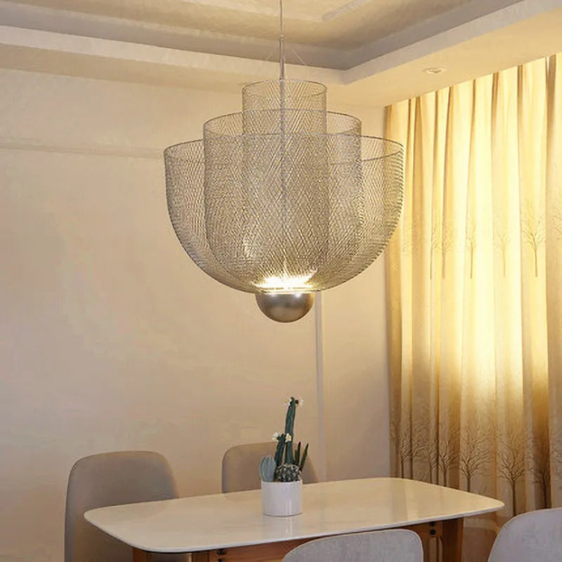 Designer Metal Cage Chandelier Modern Meshmatics Chandelier