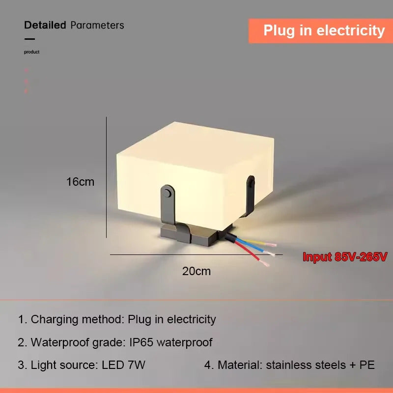 Solar Pillar Lights Villa Outdoor Waterproof  LED Wall Lamp  Gate Garden Lighting