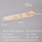Modern crystal long strip chandelier Luxury Gold  Kitchen island Pendant lamp