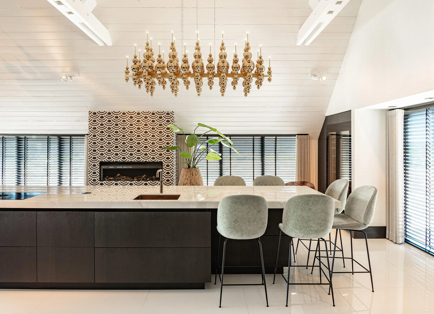 Luxury Living Room Black Chandelier Designer Tears From Moon Chandelier