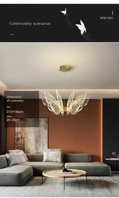 Butterfly Chandelier Bedroom kitchen island chandelier