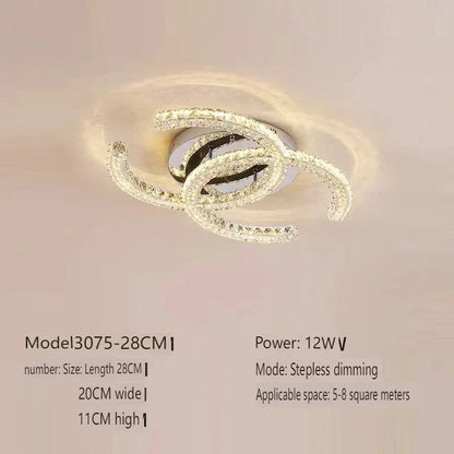 Modern Crystal Chandelier Simple Dining Room Chandelier Home Decoration hanging light fixtures