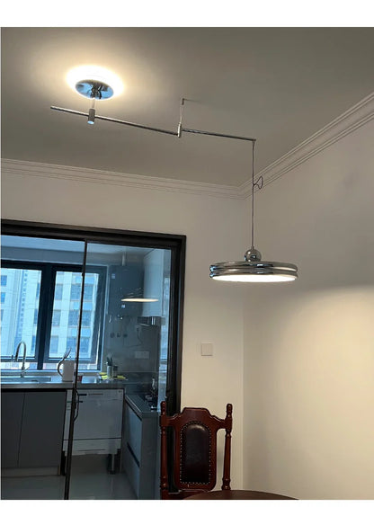 Dining table light modern chandelier Round Reading Desk Light