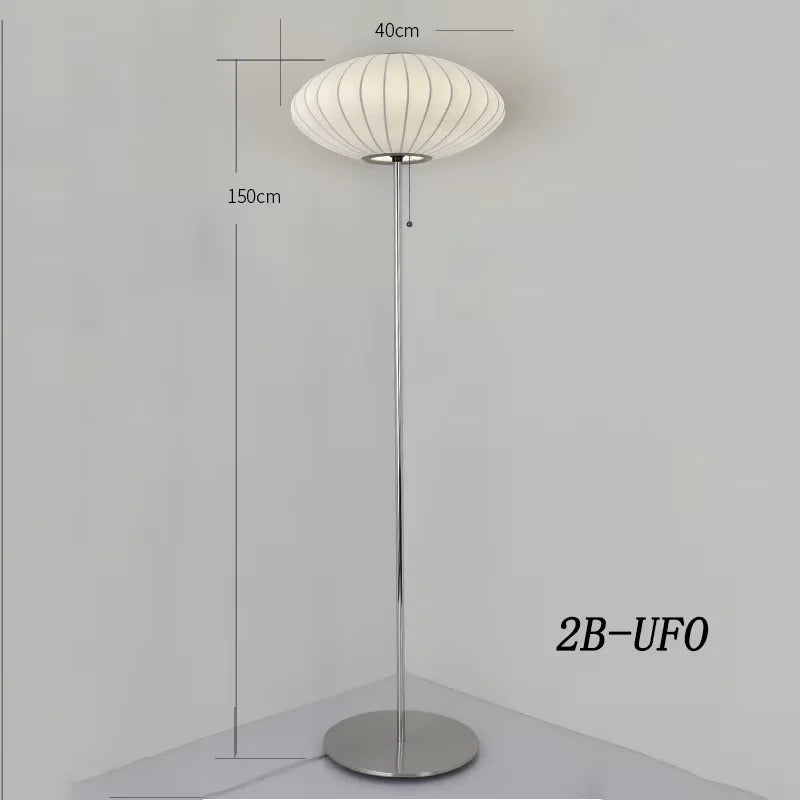 Nordic minimalist milk white wall lamp Danish designer Hand Woven Silk table light