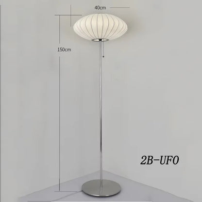 Nordic minimalist milk white wall lamp Danish designer Hand Woven Silk table light
