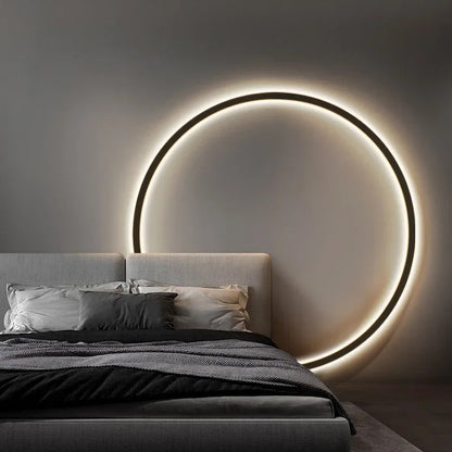 Nordic Minimalist Circle Background LED Wall Lamp Modern sofa background wall lights