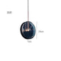 Modern blue pendant light Simple Nordic glass pendant light